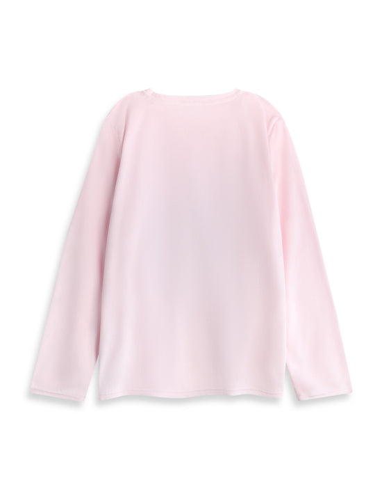 Disney Stitch Womens Pink Long Sleeve Long Leg Pyjama Set
