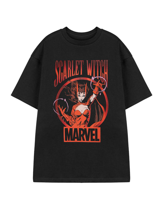 Marvel Scarlet Witch Womens Black Short Sleeved T-Shirt