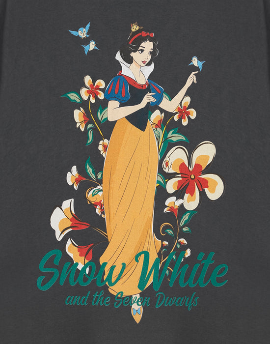 Disney Snow White & The Seven Dwarfs Womens Grey Short Sleeved T-Shirt