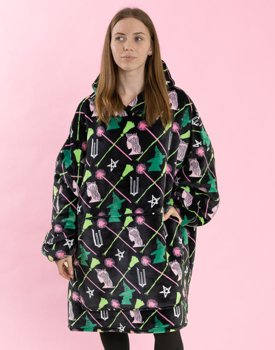 Wicked Character Womens Multicoloured Blanket Hoodie