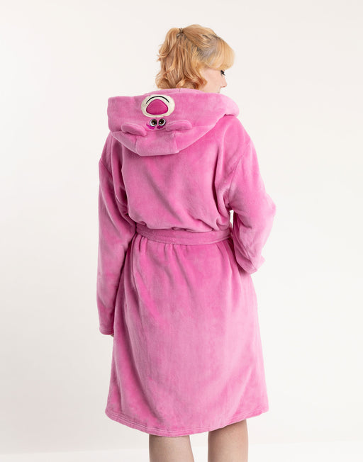 Disney Toy Story Lotso Womens Pink Hooded Bathrobe
