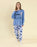 Lilo & Stitch Stitch Womens Blue Long Sleeve Long Leg Pyjama Set
