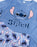 Lilo & Stitch Stitch Womens Blue Long Sleeve Long Leg Pyjama Set