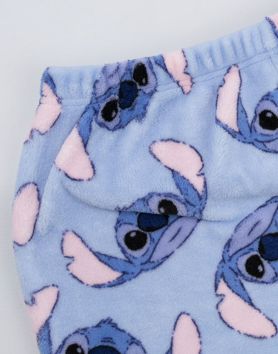 Lilo & Stitch Stitch Womens Blue Long Sleeve Long Leg Pyjama Set