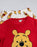 Winnie the Pooh Bear Womens Red Long Sleeve Long Leg Pyjama Set