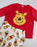Winnie the Pooh Bear Womens Red Long Sleeve Long Leg Pyjama Set