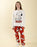 Peanuts Snoopy Womens Red Long Sleeve Long Leg Pyjama Set
