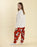 Peanuts Snoopy Womens Red Long Sleeve Long Leg Pyjama Set