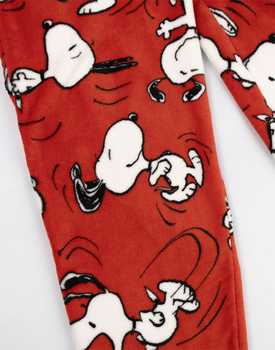 Peanuts Snoopy Womens Red Long Sleeve Long Leg Pyjama Set