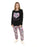 The Nightmare Before Christmas LOGO Womens Pink Long Sleeve Long Leg Pyjama Set