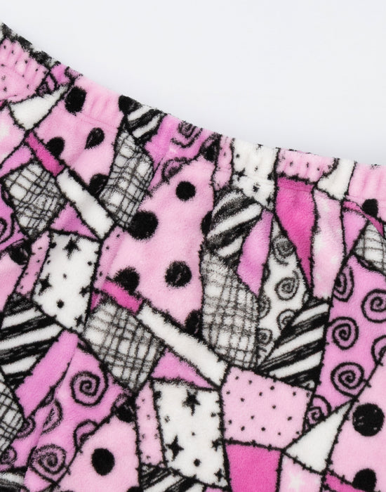 The Nightmare Before Christmas LOGO Womens Pink Long Sleeve Long Leg Pyjama Set