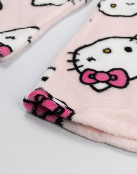 Hello Kitty Faces Womens Pink Jumper