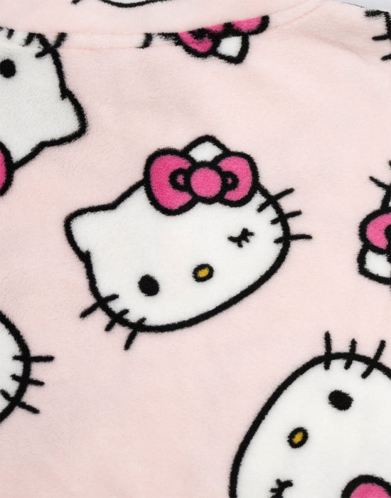 Hello Kitty Faces Womens Pink Jumper