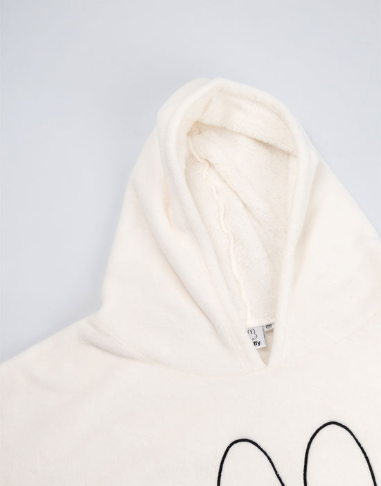 Miffy Face Womens White Blanket Hoodie