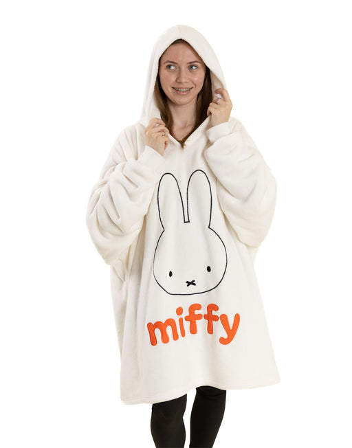 Miffy Face Womens White Blanket Hoodie