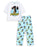 Pingu Character Womens Blue Short Sleeve Long Leg Pyjama Set