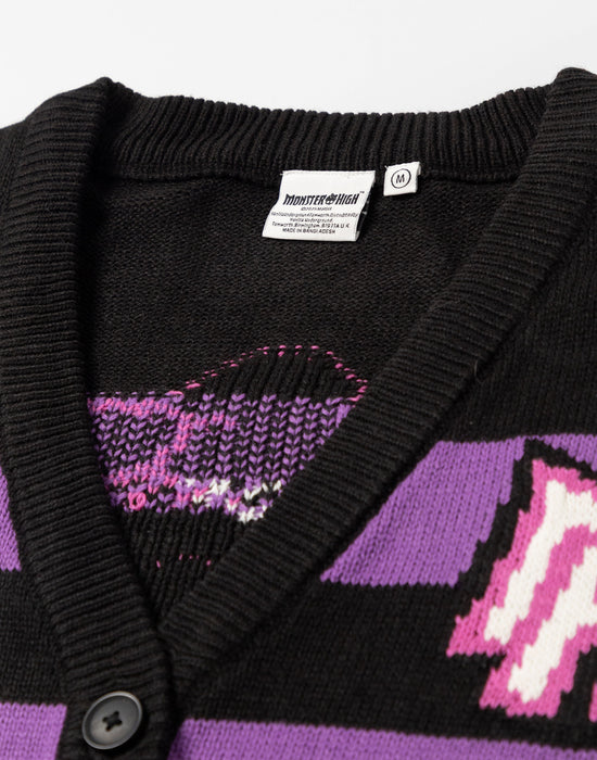 Monster High Alumni Womens Purple Cardigan