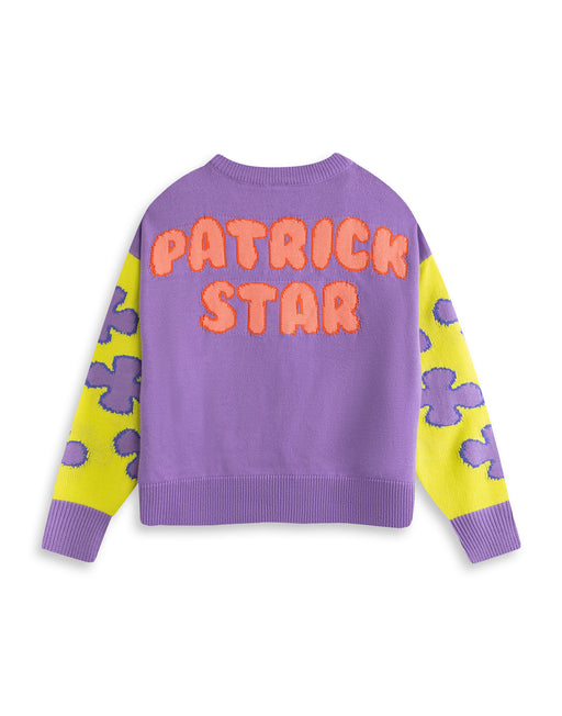 SpongeBob SquarePants Patric Star Womens Purple Cardigan