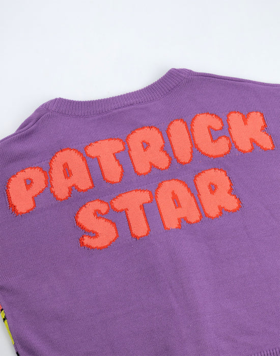 SpongeBob SquarePants Patric Star Womens Purple Cardigan