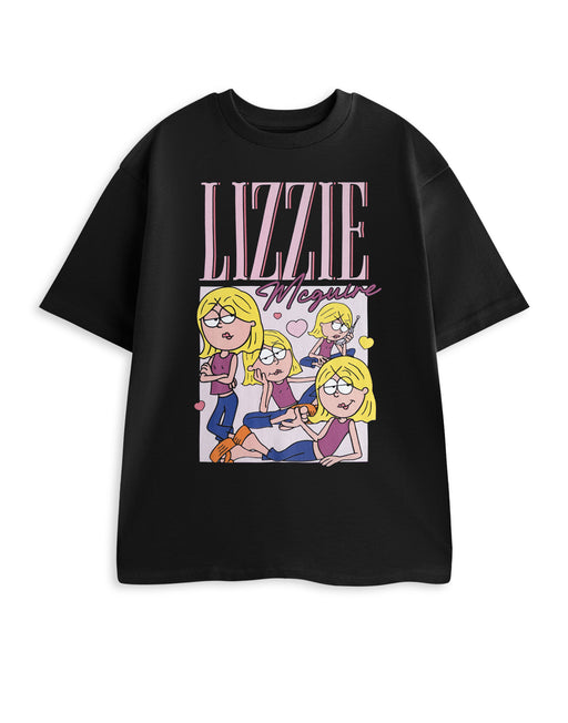 Disney Homage Lizzie Mcguire Womens Black Short Sleeved T-Shirt