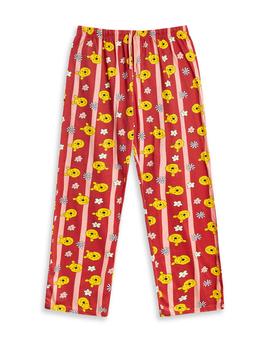 Disney Winnie The Pooh Womens Multicoloured Short Sleeve Long Leg Pyjama Set