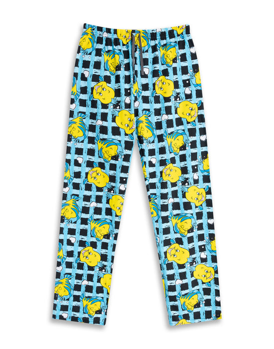 Disney The Little Mermaid And Flounder Womens Grey Short Sleeve Long Leg Pyjama Set