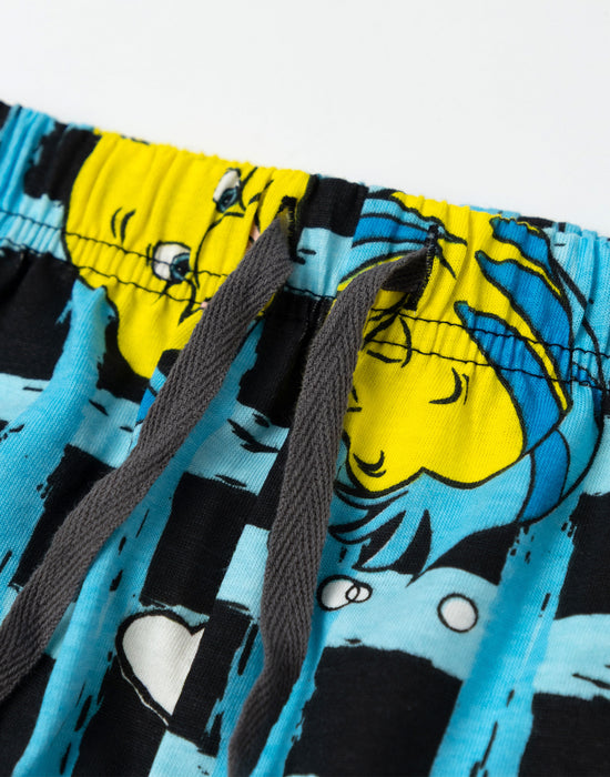 Disney The Little Mermaid And Flounder Womens Grey Short Sleeve Long Leg Pyjama Set