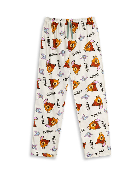 Disney Bambi Womens Multicoloured Short Sleeve Long Leg Pyjama Set