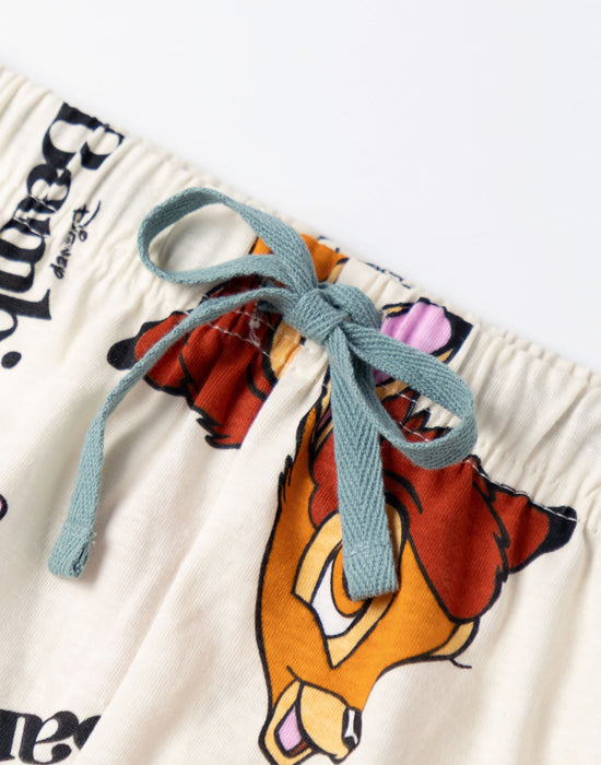 Disney Bambi Womens Multicoloured Short Sleeve Long Leg Pyjama Set
