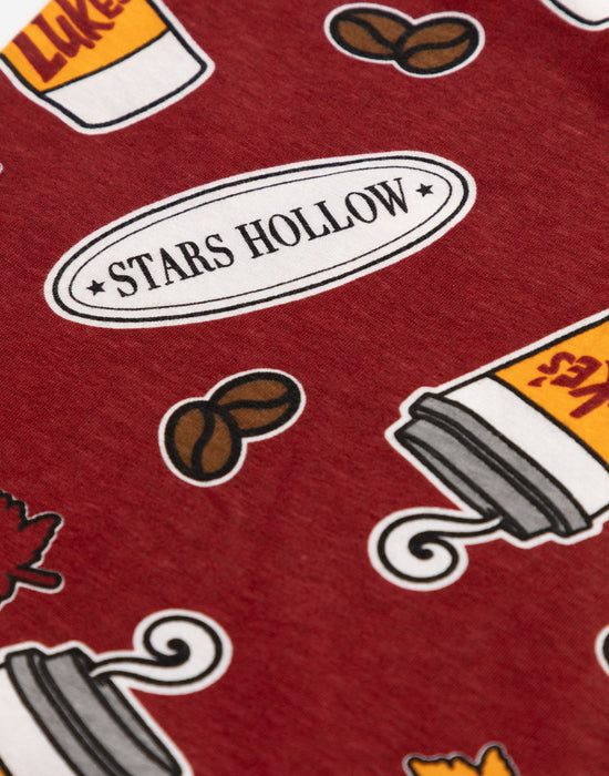 Gilmore Girls Stars Hollow Womens Multicoloured Short Sleeve Long Leg Pyjama Set