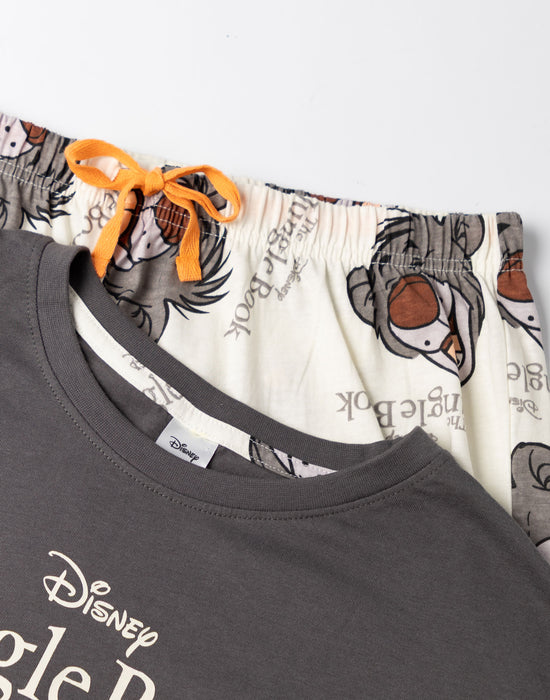 Disney The Jungle Book Womens Multicoloured Short Sleeve Long Leg Pyjama Set