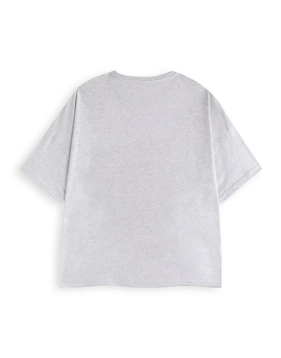 Friends Logo Womens Grey Short Sleeve Long Leg Pyjama Set