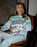 Peanuts Snoopy Womens Blue Christmas Jumper