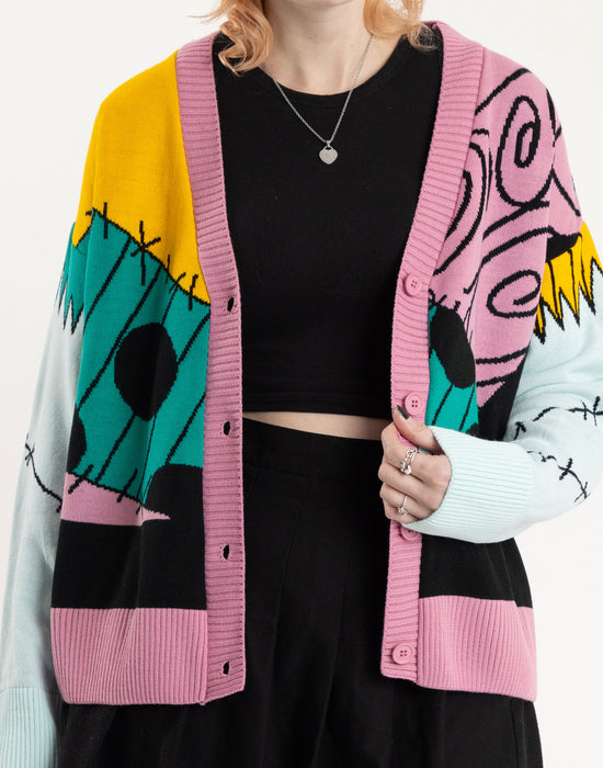 The Nightmare Before Christmas Sally Womens Multicoloured Cardigan