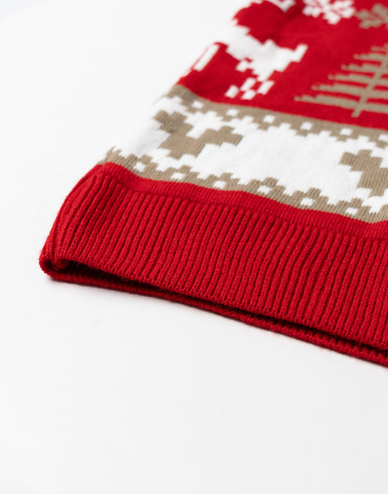 Disney Mickey Mouse Womens Red Christmas Jumper