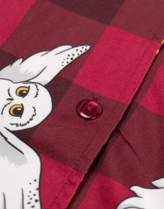 Harry Potter Character Womens Red Long Sleeve Long Leg Pyjama Set