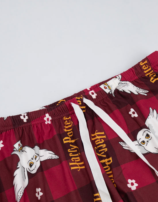 Harry Potter Character Womens Red Long Sleeve Long Leg Pyjama Set