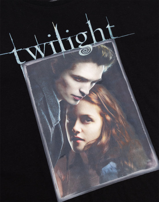 Twilight Logo Womens Black Short Sleeve Long Leg Pyjama Set
