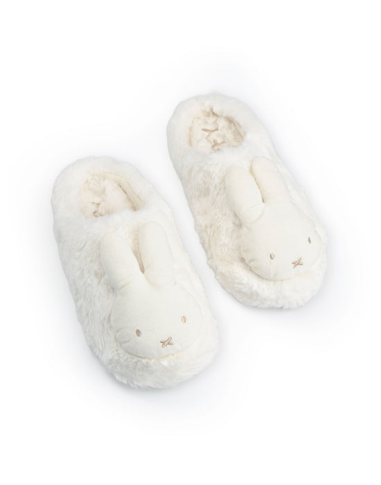 Miffy Character Face Womens Cream Mule Slippers