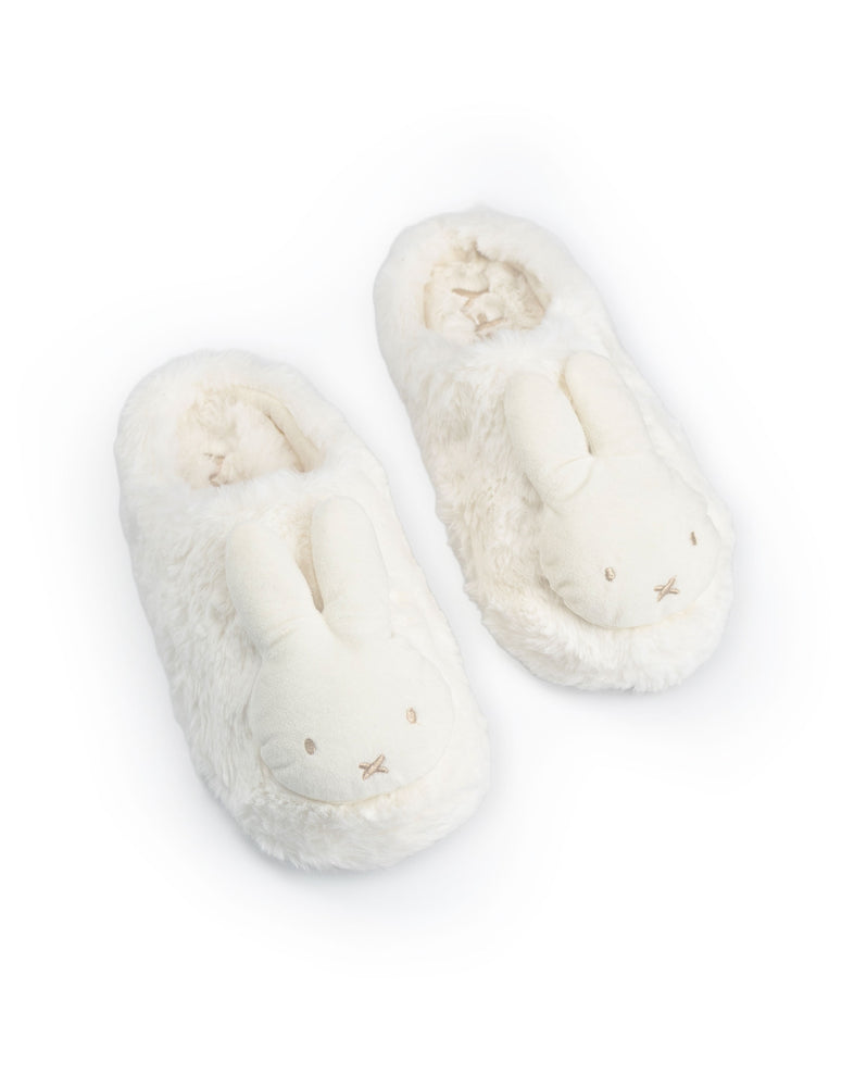 Miffy Character Face Womens Cream Mule Slippers