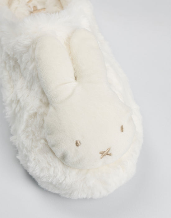 Miffy Character Face Womens Cream Mule Slippers