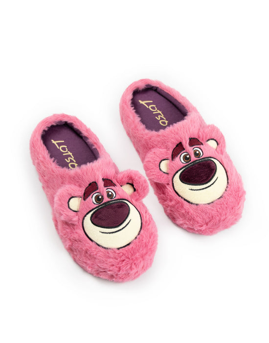 Disney Toy Story Lotso Womens Pink Mule Slippers