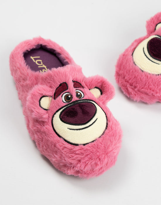 Disney Toy Story Lotso Womens Pink Mule Slippers