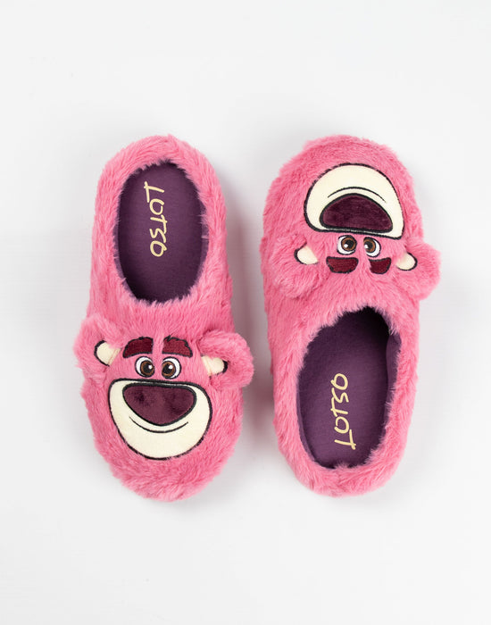 Disney Toy Story Lotso Womens Pink Mule Slippers