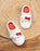 Hello Kitty Character Face Womens White Mule Slippers