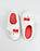 Hello Kitty Character Face Womens White Mule Slippers