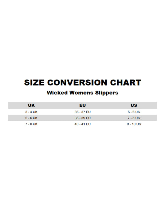 Wicked Logo Womens Multicoloured Mule Slippers