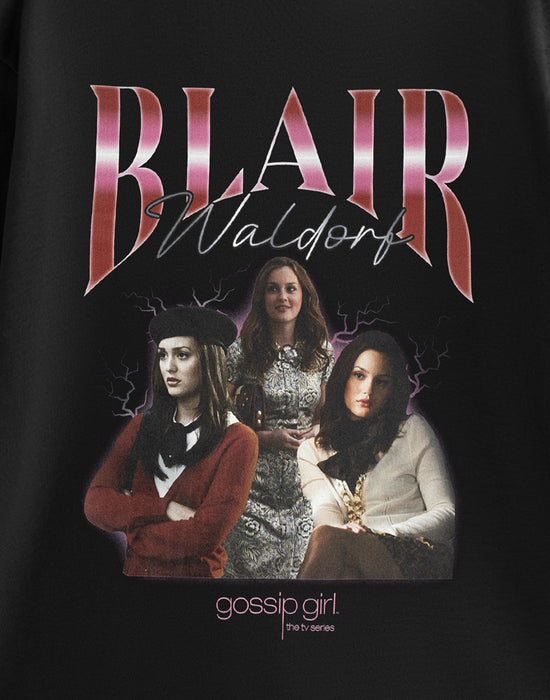 Gossip Girl Blair Womens Black Short Sleeved T-Shirt