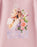 Wicked Floral Glinda Womens Pink Short Sleeved T-Shirt