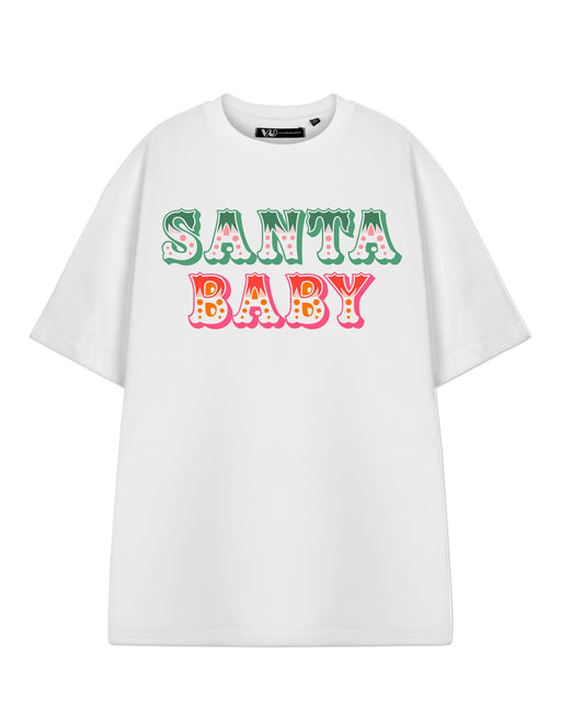 Santa Baby Unisex White Short Sleeved T-Shirt